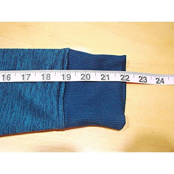 Under Armour Womens ColdGear Hoodie Slate Blue Heather with Pink Trim Logo Sz M - Picture 7 of 9